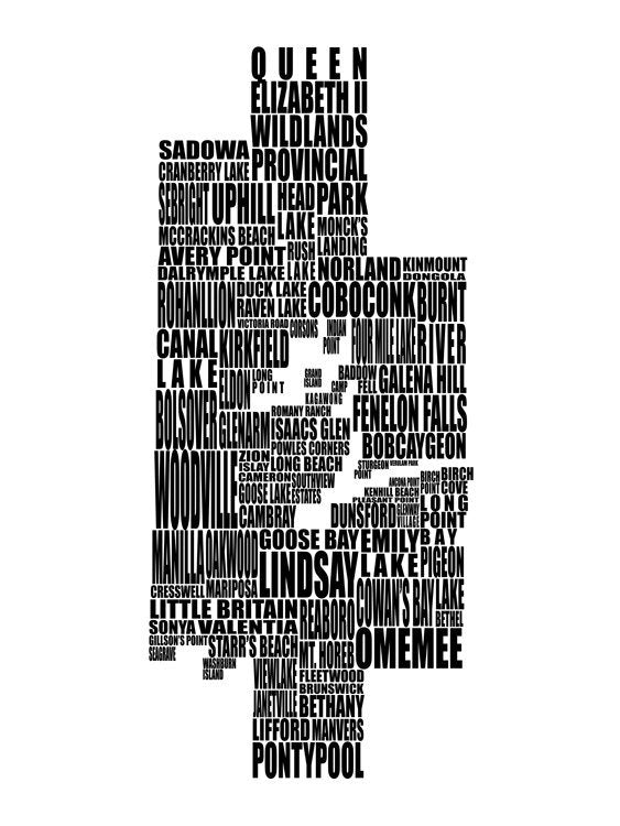 Kawartha Lakes Typography