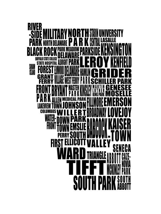 Barrio de tipografía de Buffalo