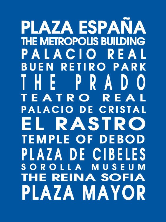 Rollo de autobús de Madrid