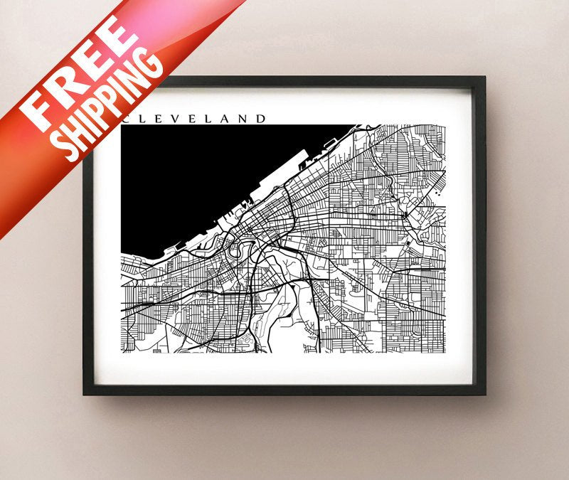 Cleveland, Ohio, blanco y negro