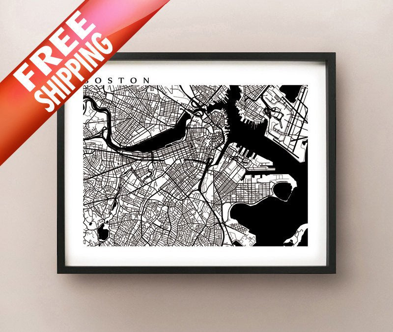 Boston, Massachusetts en blanco y negro