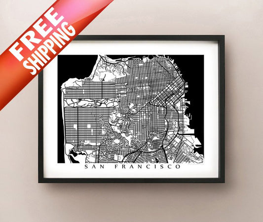San Francisco, Kalifornien, Schwarzweiß