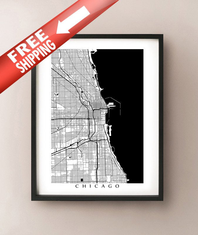 Chicago, IL en blanco y negro