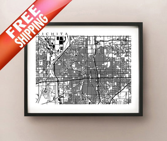 Wichita, Kansas en blanco y negro