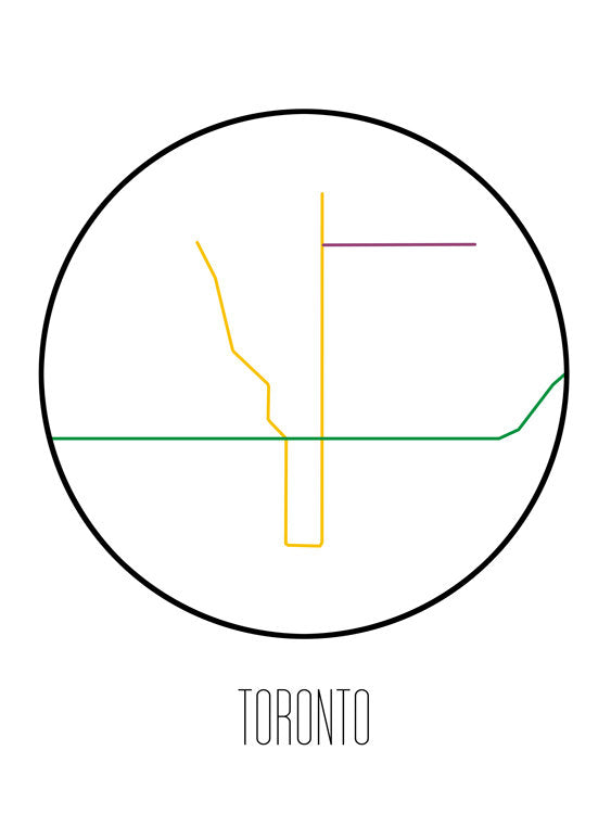 Metro minimalista de Toronto
