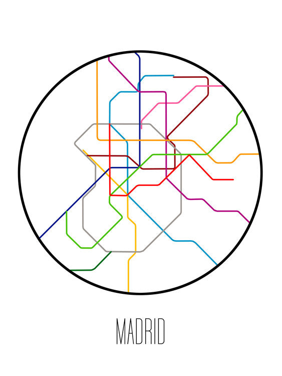 Metro Minimalista de Madrid