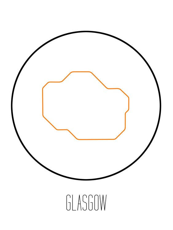 Metro minimalista de Glasgow