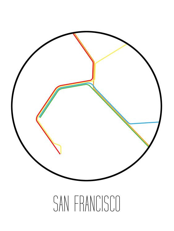 Metro minimalista de San Francisco