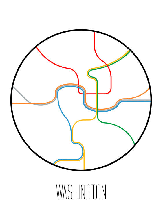 Metro minimalista de Washington DC