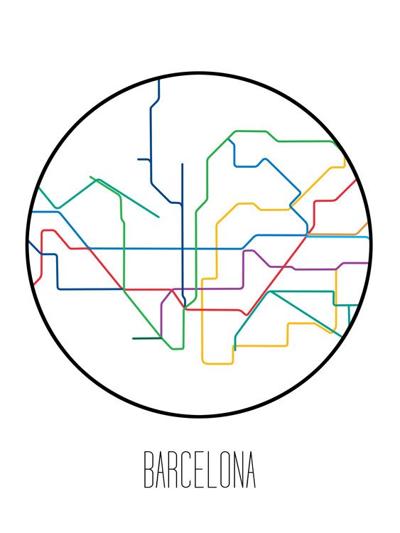 Metro minimalista de Barcelona