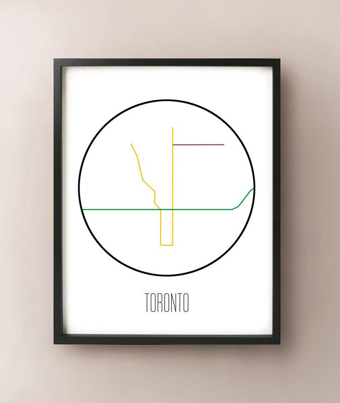 Metro minimalista de Toronto