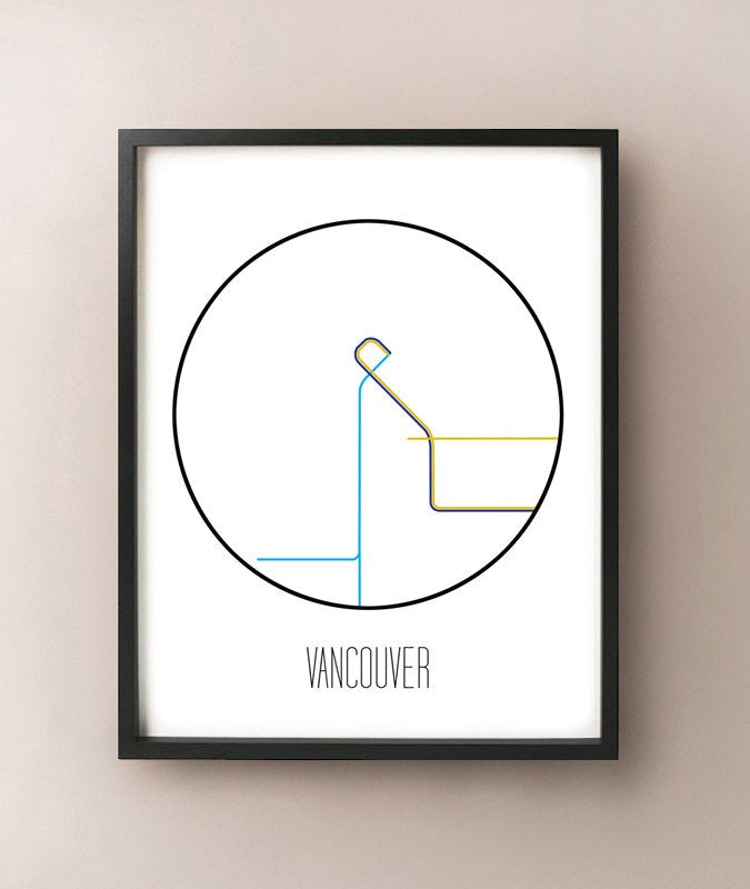 Metro minimalista de Vancouver