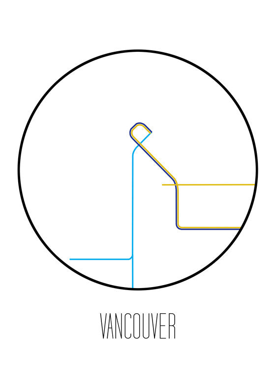 Metro minimalista de Vancouver