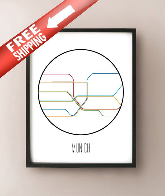 München Minimalistische Metro