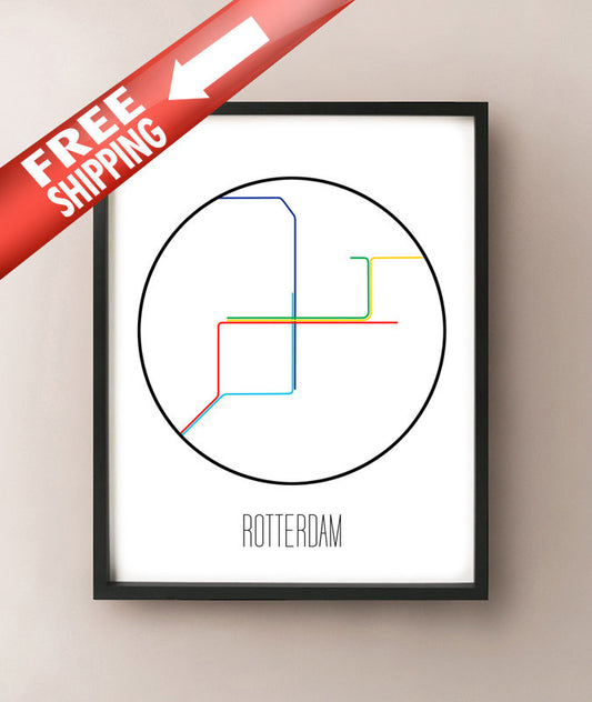 Minimalistische U-Bahn Rotterdam