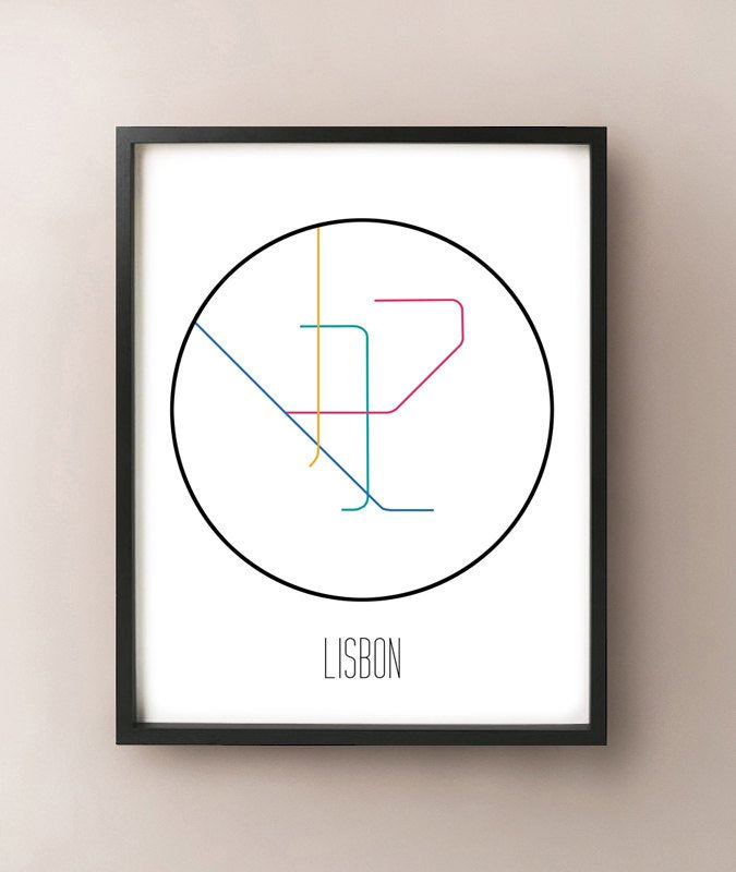 Metro minimalista de Lisboa