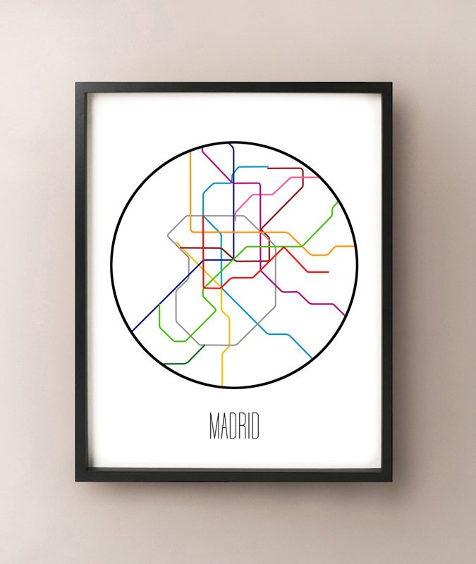 Metro Minimalista de Madrid