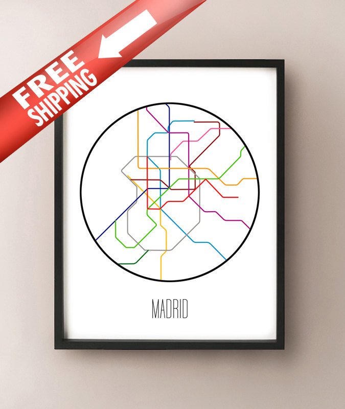 Metro Minimalista de Madrid