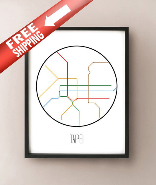 Metro minimalista de Taipei