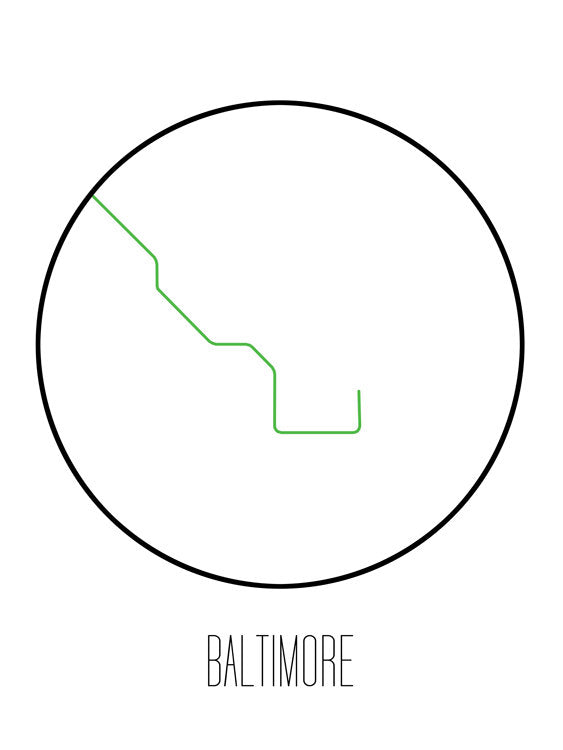 Metro minimalista de Baltimore