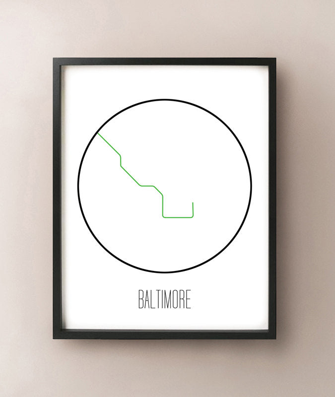 Metro minimalista de Baltimore
