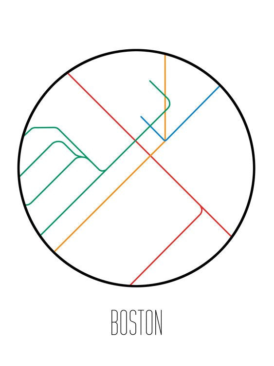 Metro minimalista de Boston