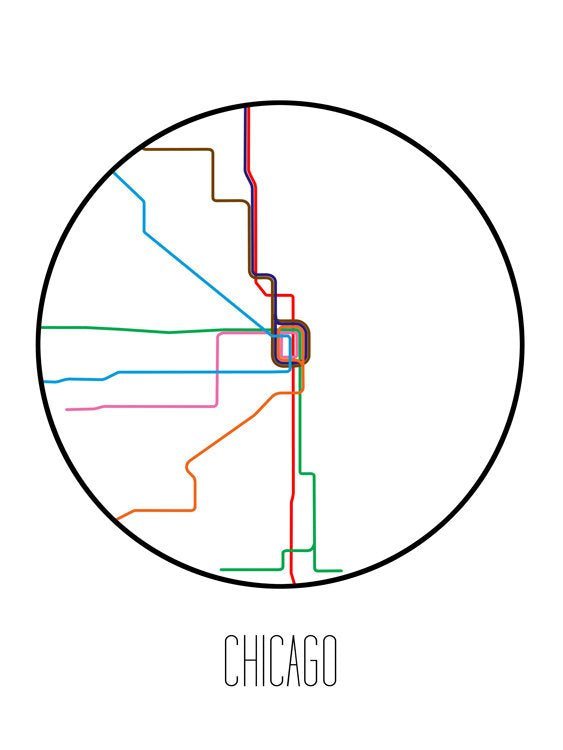 Metro minimalista de Chicago