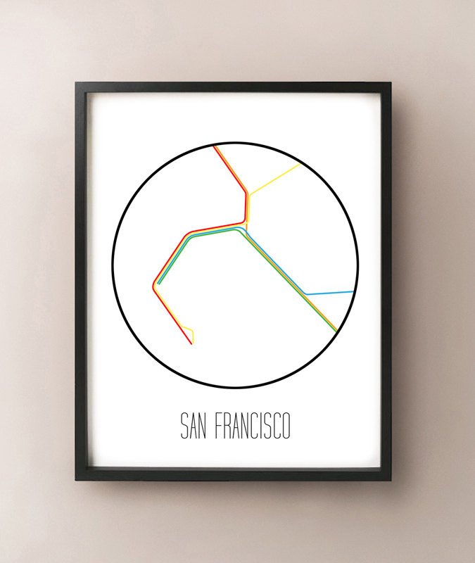 Metro minimalista de San Francisco
