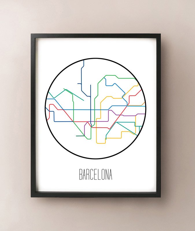 Metro minimalista de Barcelona