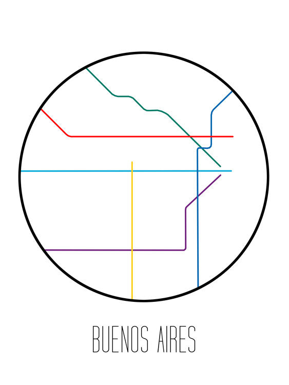 Metro minimalista de Buenos Aires