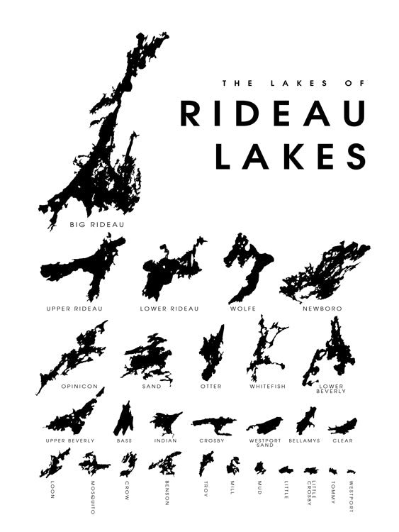 Lagos de los lagos Rideau