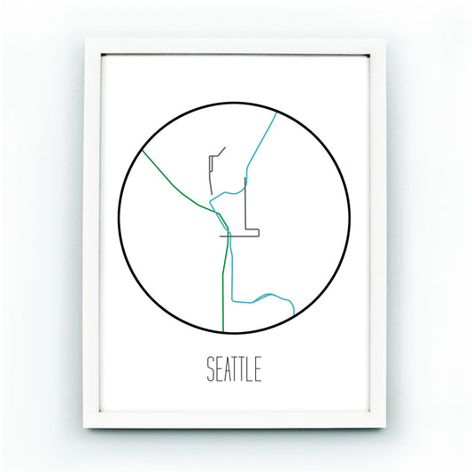 Minimalistische Metro in Seattle