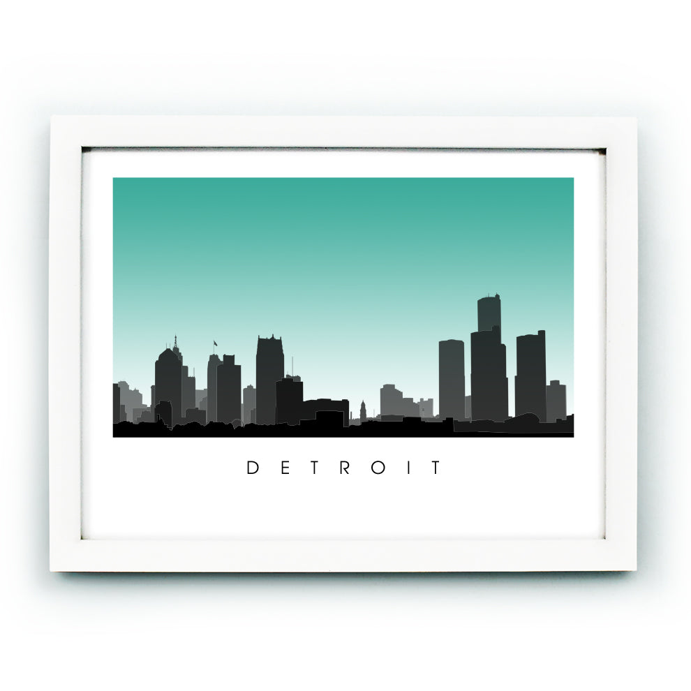 detroit skyline art