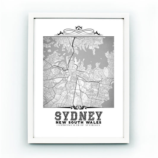Sídney Vintage en blanco y negro