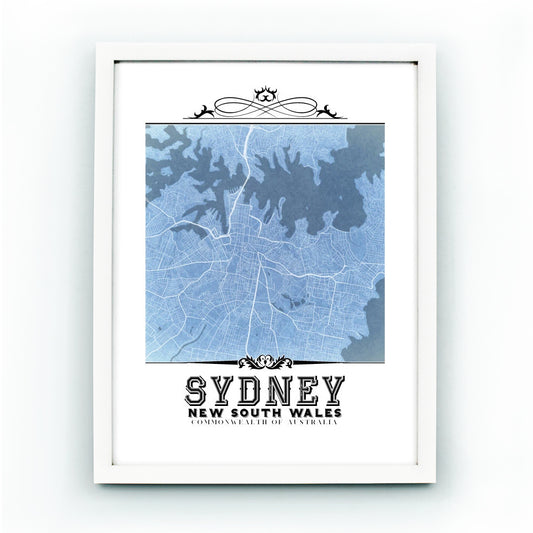 Plano vintage de Sídney