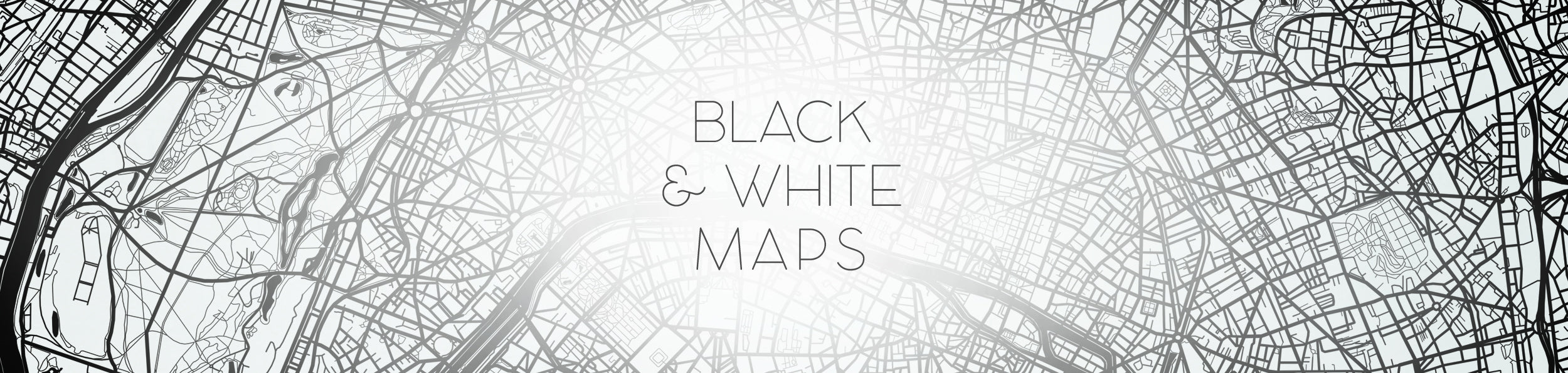Local Map B&w B&W Maps – CartoCreative