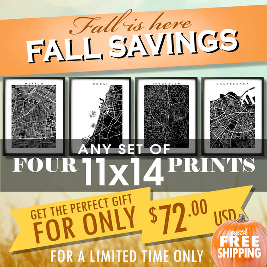 Fall Sale - Four 11x14 Prints