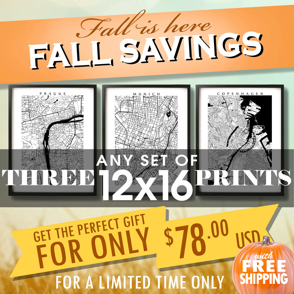Fall Sale - Three 12x16 Prints