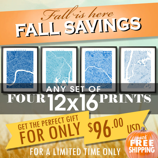 Fall Sale - Four 12x16 Prints