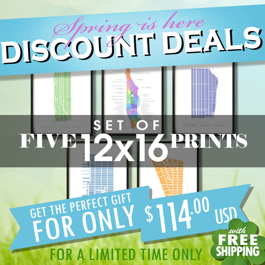 Spring Sale - Five 12x16 Prints