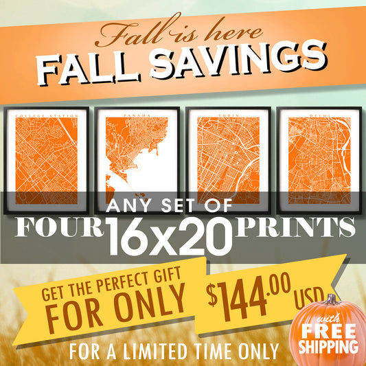 Fall Sale - Four 16x20 Prints