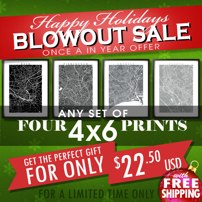 Christmas Sale - Four 4x6 Prints