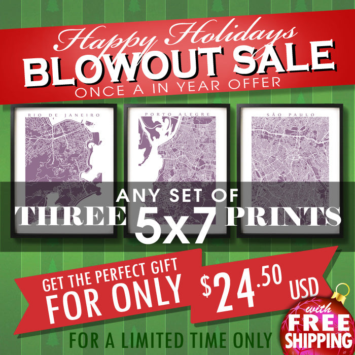 Christmas Sale - Three 5x7 Prints