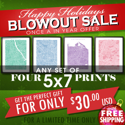 Christmas Sale - Four 5x7 Prints