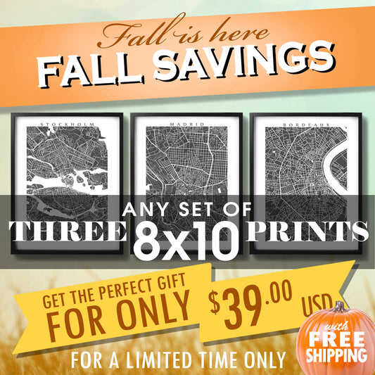Fall Sale - Three 8x10 Prints