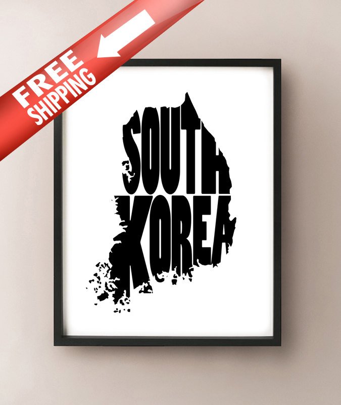 South Korea Typography