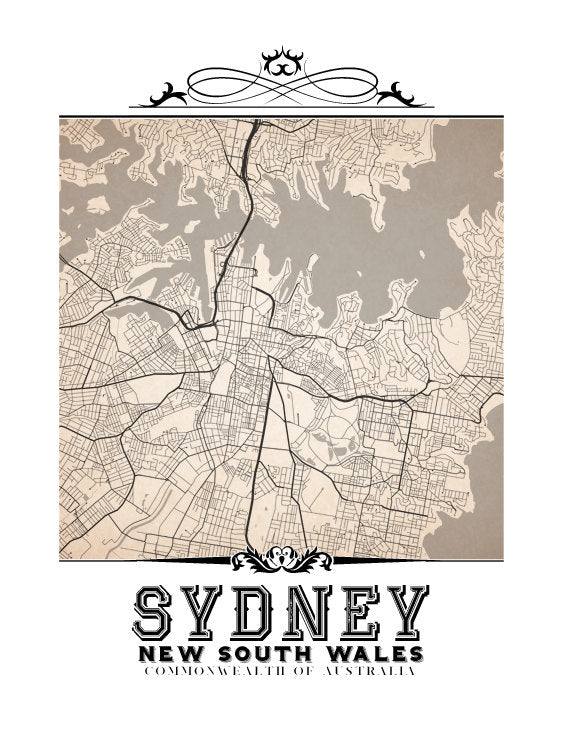 Sydney Vintage Sepia