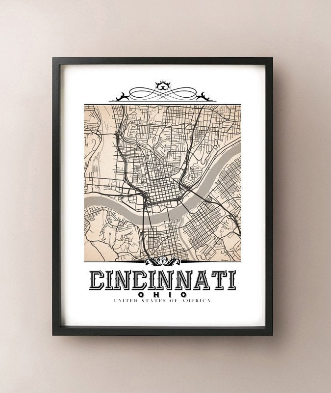 Cincinnati Vintage Sepia