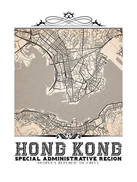 Hong Kong Vintage Sepia