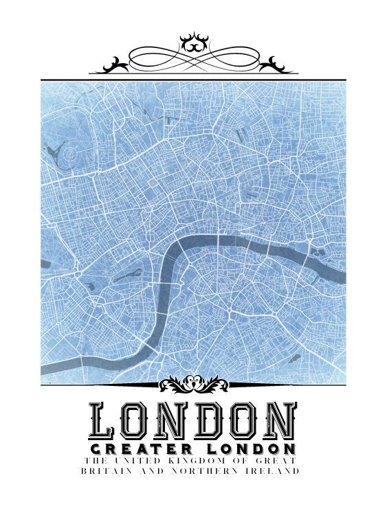 London Vintage Blueprint